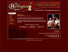 Tablet Screenshot of burlingtonquartet.com